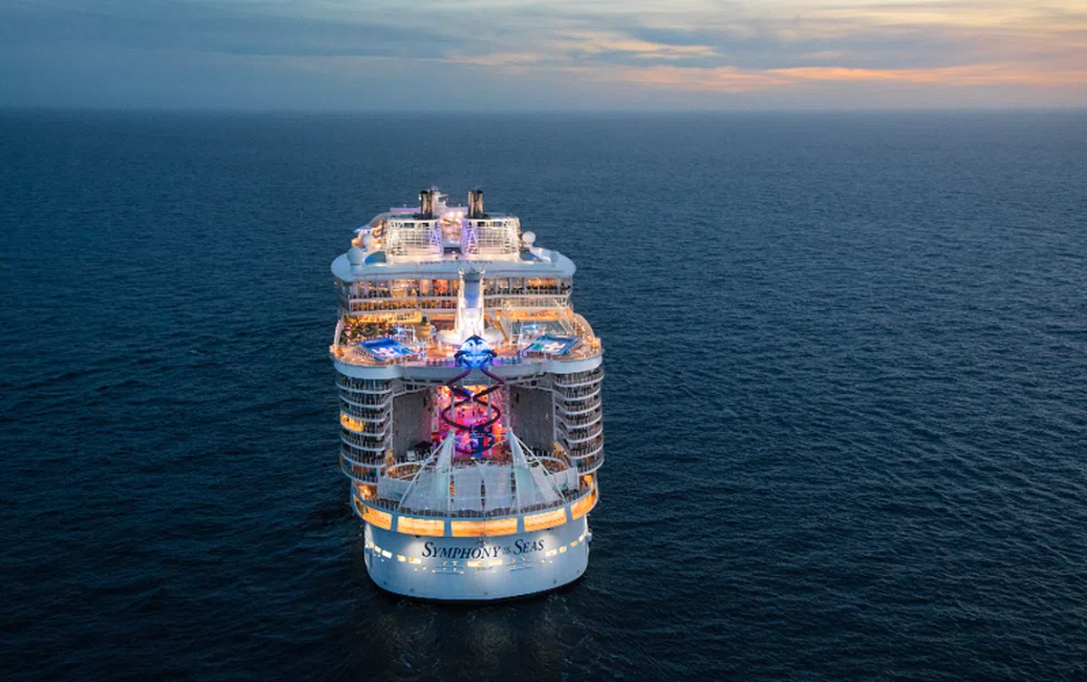  世界最大的游轮“海洋交响乐号”（Symphony of the Seas）。（皇家加勒比海公司） 
