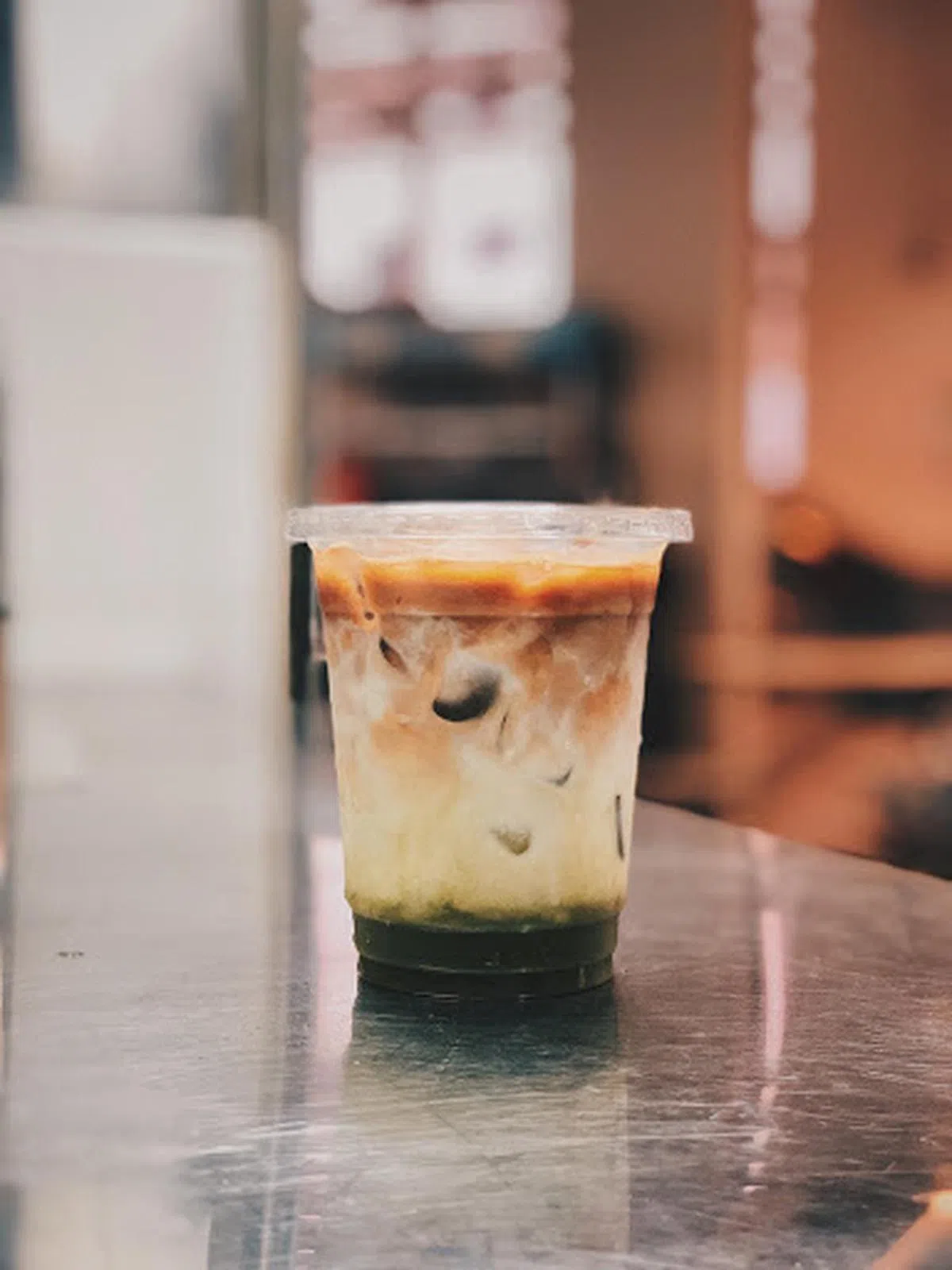  绿茶加浓缩咖啡调制出来的“红毛鸳鸯咖啡”。（Generation Coffee） 