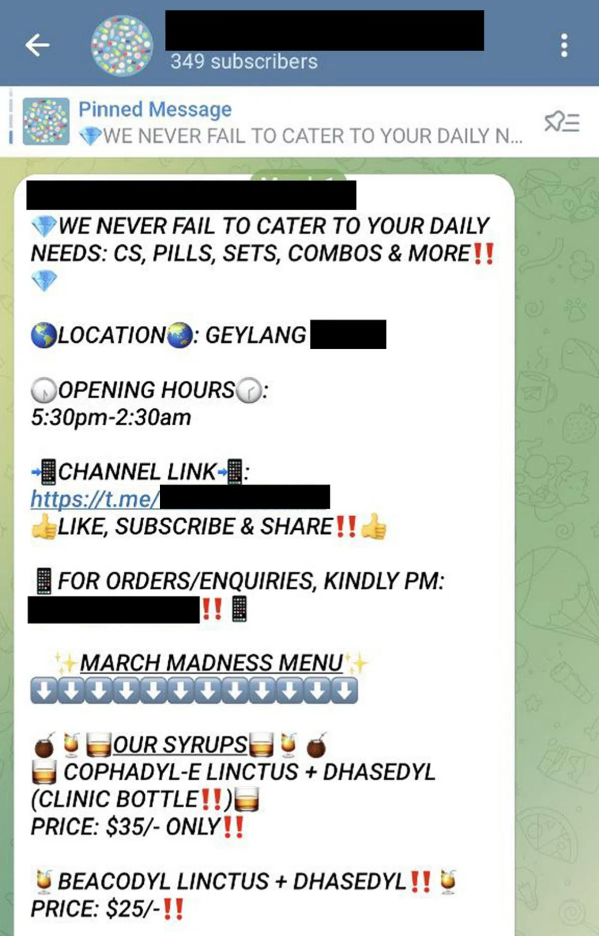 （Telegram群组截图）