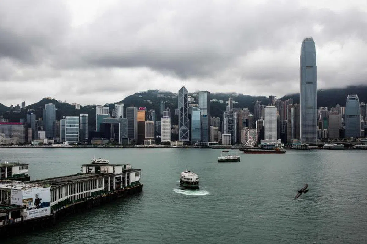  香港经济地位恐受“港版国安法”冲击。（法新社） 