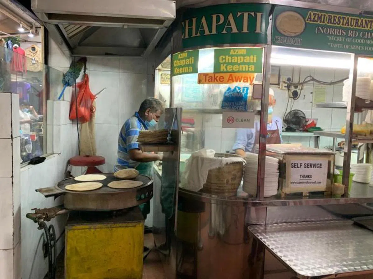 传统手工制作的Chapati。（叶孝忠摄）