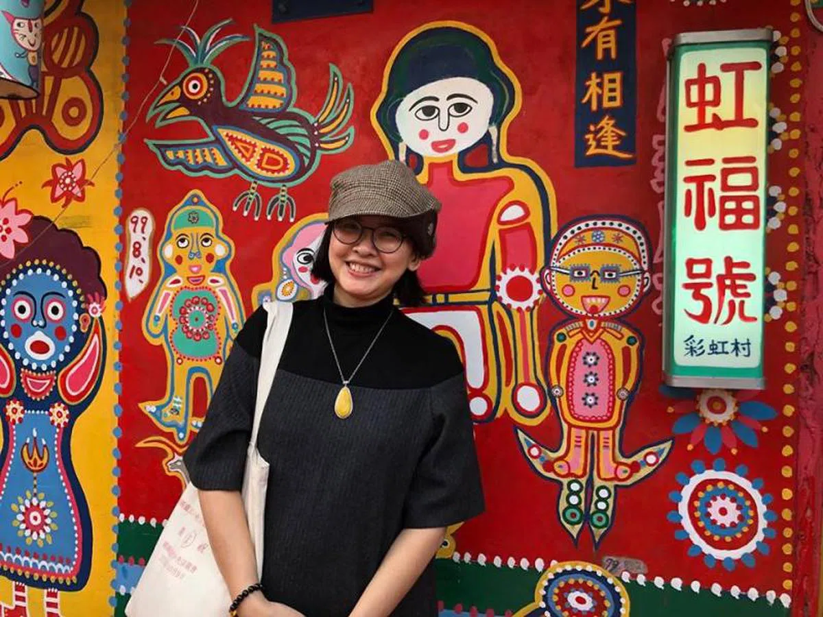  作者首次到访彩虹眷村。（卢丽珊提供） 