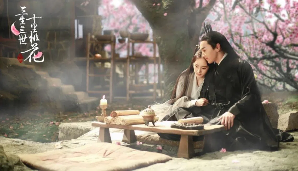 《三生三世十里桃花》的男女主角在经历了三生爱恨、三世纠葛后，感情越变越坚韧、越来越相爱。（互联网）