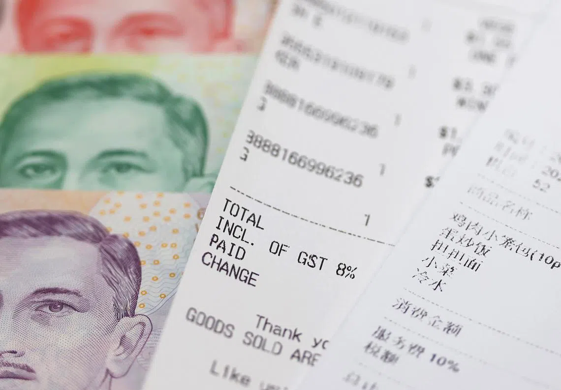 消费税（GST）将从2024年1月1日起进一步调高至9%。（联合早报）