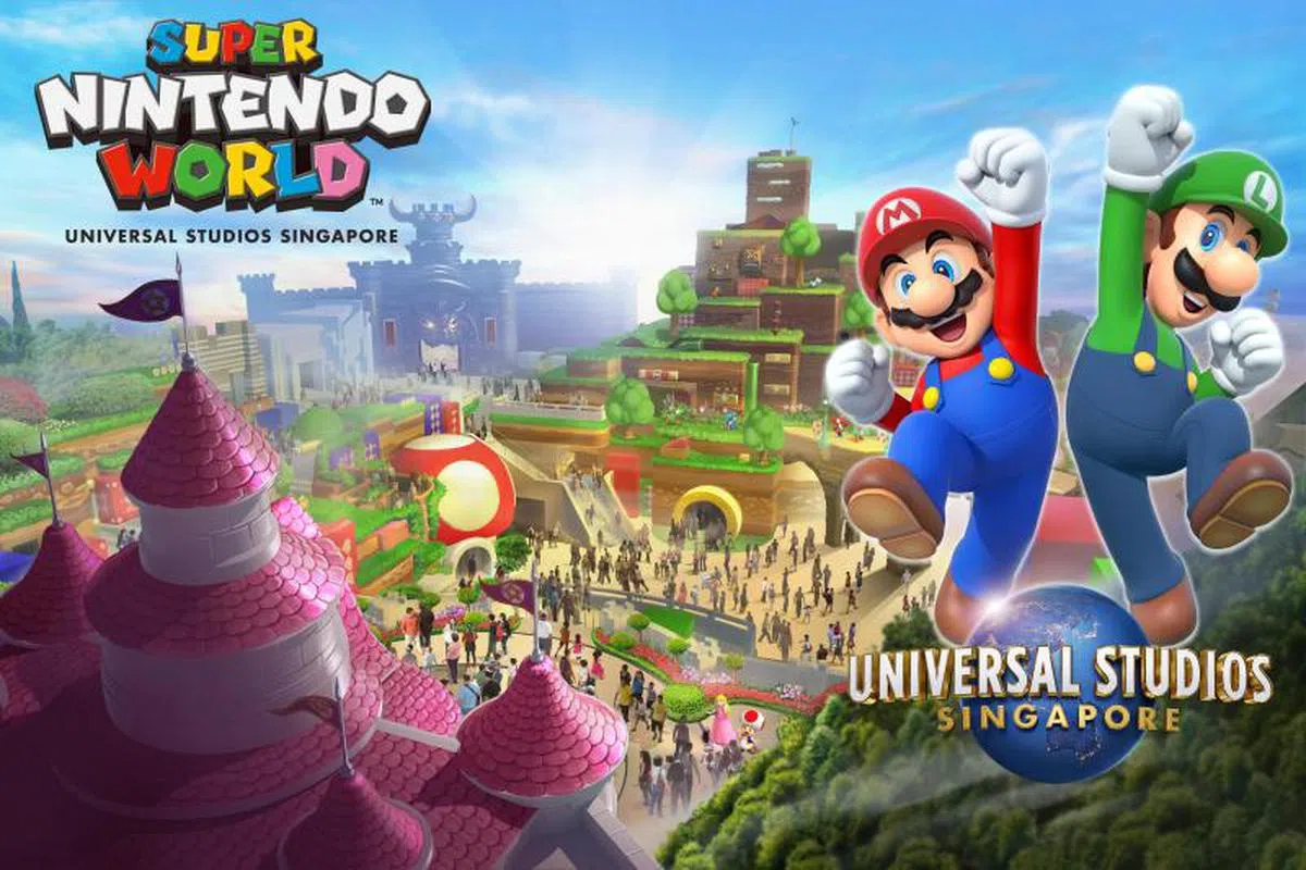  Super Nintendo World。（构想图由圣淘沙名胜世界提供） 