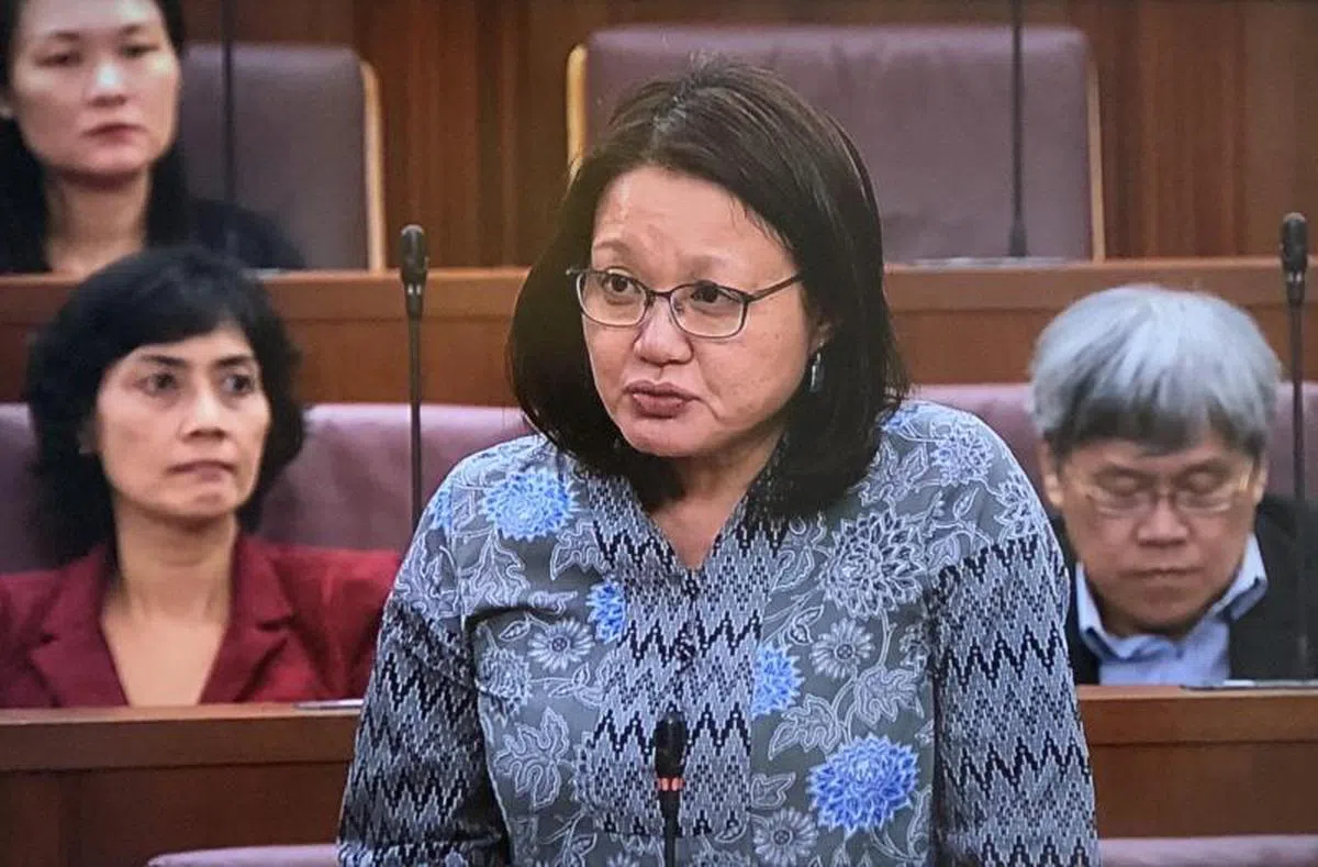  工人党议员林瑞莲。（国会视频截图） 