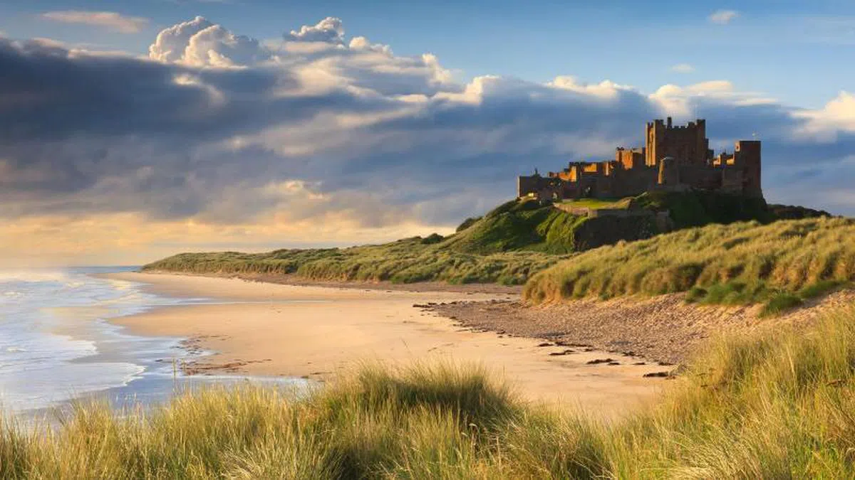英国北部的Northumberland海岸线。（泰晤士报）
