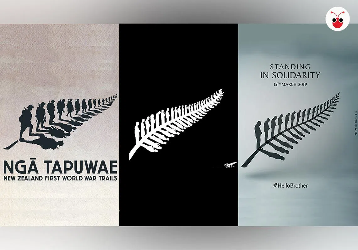 （左起）新西兰Chris Hay的作品，接着是Pat Campbell和李佳鸿的作品。（曾庆祥）