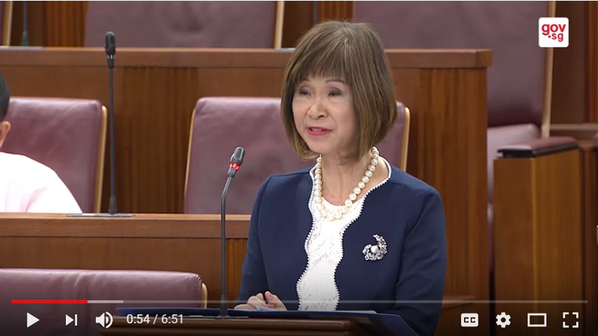  环境及水源部兼卫生部高级政务部长许连碹博士。（Gov.sg视频截图） 