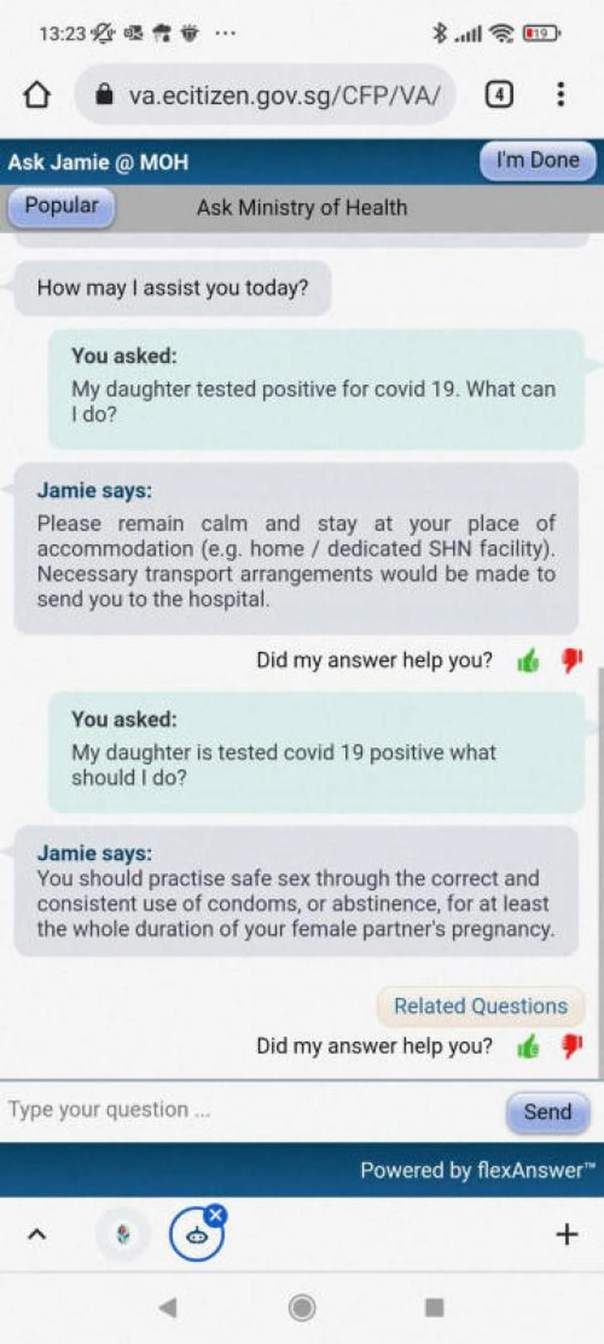 （海峡时报读者提供）