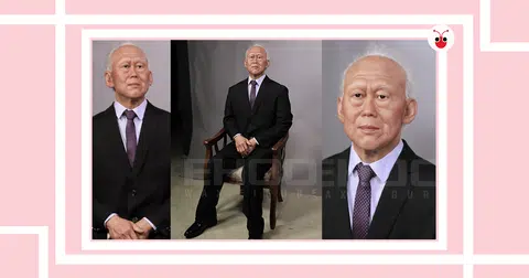 李光耀蜡像。(zingaworldwidellc的eBay页面） 