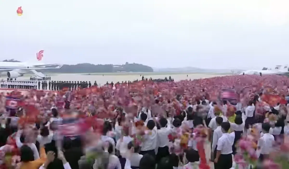  （朝鲜中央电视台纪录片截图） 
