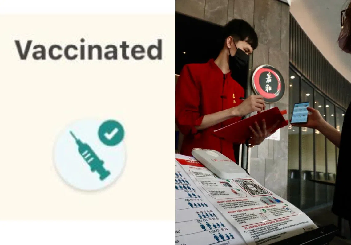 本地今天起重返2人堂食规定，但已完成疫苗接种者的堂食人数上限可提高至5人。（红蚂蚁制图）