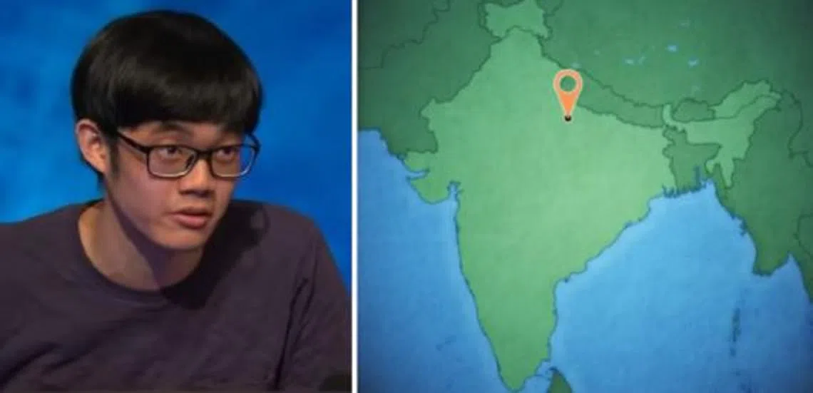 22岁的Maximilian Zeng登上英国竞答节目，熟知地理的亮眼表现令人叹为观止。（合成图）