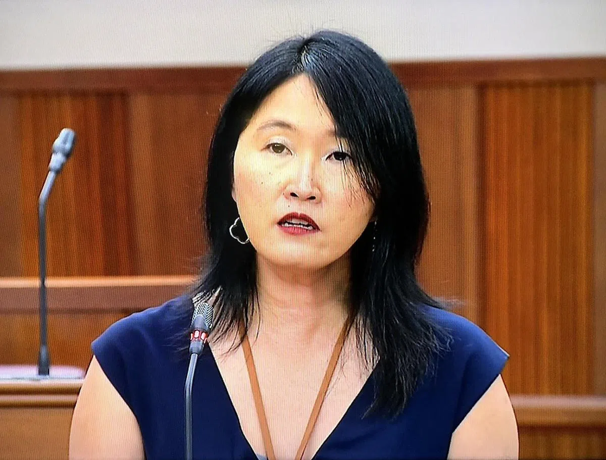  官委议员林珊珊。（国会视频截图） 