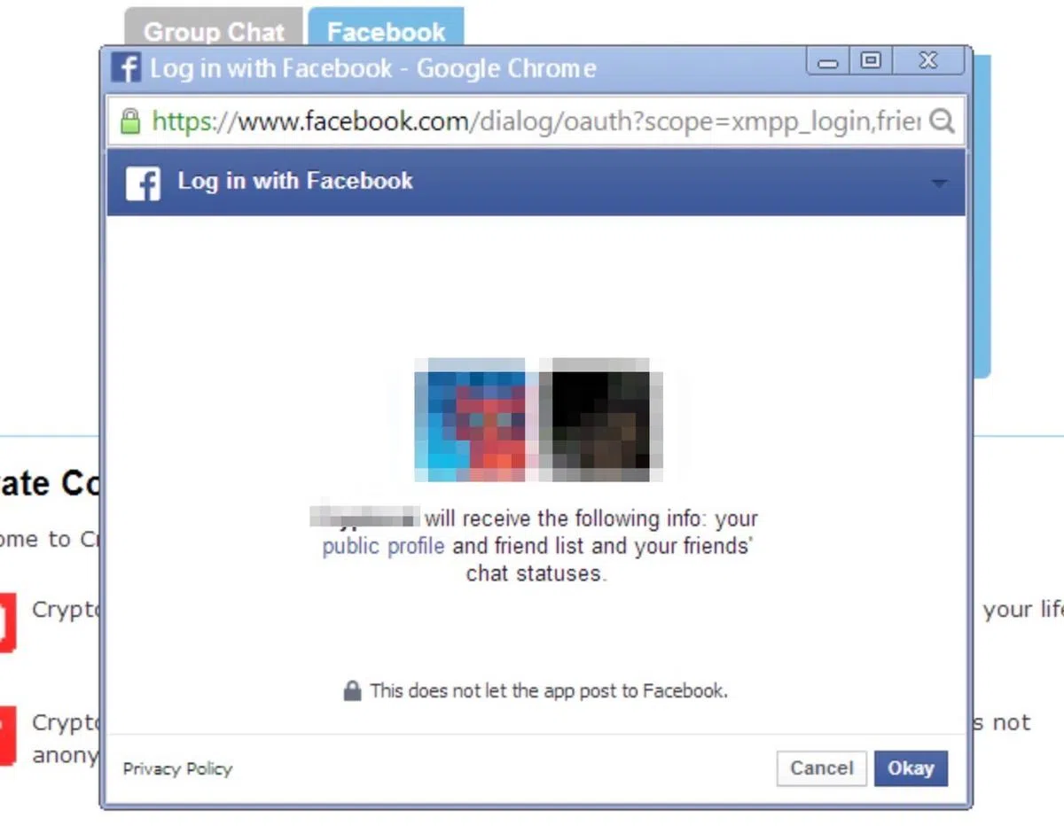  当用户做性格测试之前，都会经过一个步骤，即同意面簿把一些个人状态及其好友信息授权给这个第三方应用程序。（互联网） 