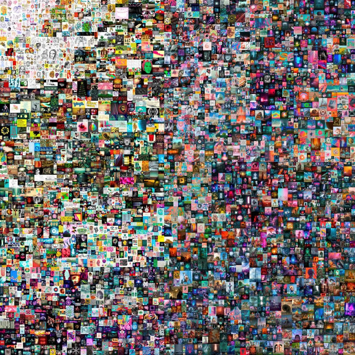  3月11日，佳士得（Christie's）在纽约拍卖会上成交数码画作《每日：首5000日》（Everydays: The First 5,000 Days）。这幅由5000张图片拼凑而成的数码拼贴画，为艺术家Beeple（真名温克尔曼，Mike Winkelmann）超过13年的每日创作组成，拍卖起始价为100美元，最终以6930万美元（9300万新元）成交，打破数码艺术作品的成交纪录。（Beeple） 