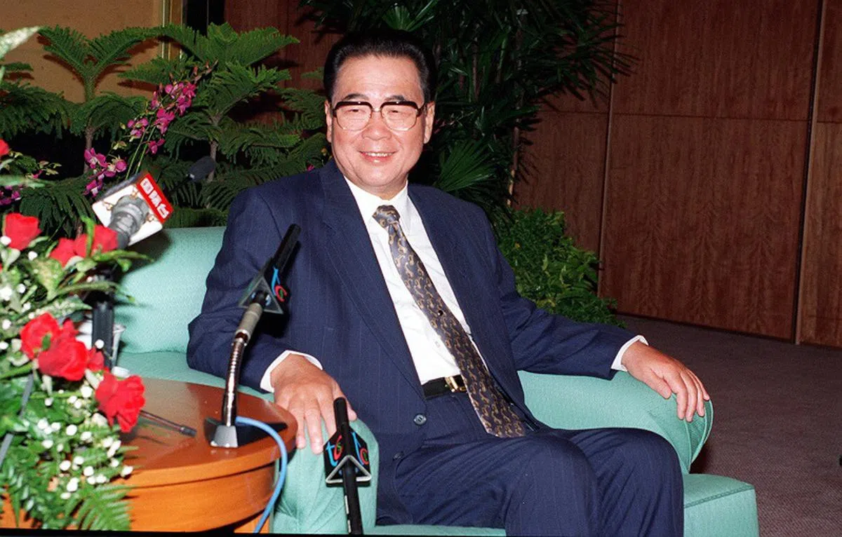  李鹏1997年摄于新加坡。（新报） 