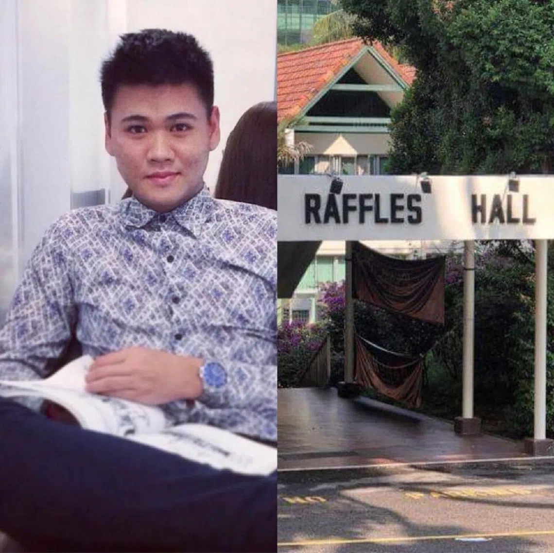 男子乔尔涉嫌在国大莱佛士宿舍偷拍被控上法庭。（侯佩瑜制图）