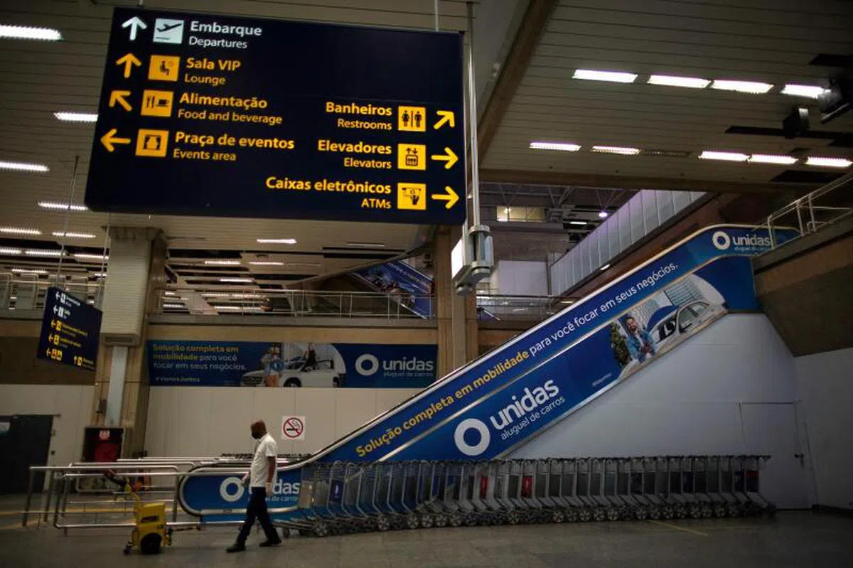  巴西里约热内卢国际机场。（法新社） 