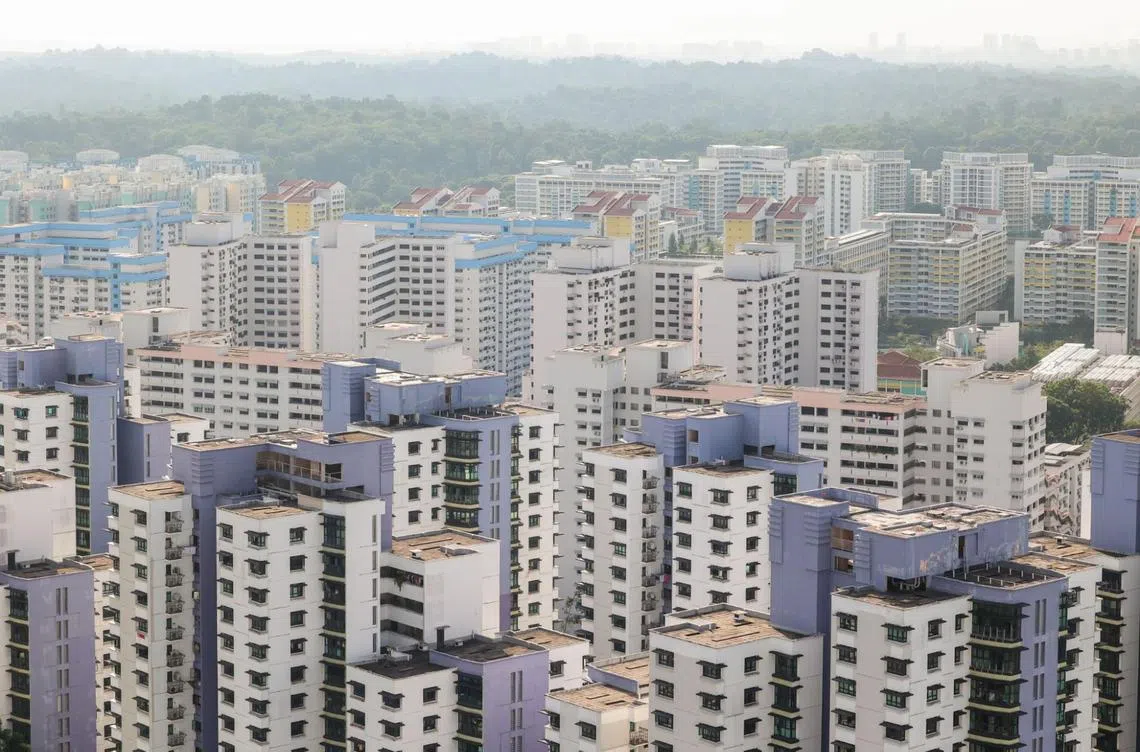 新加坡有八成人口住在政府组屋。（联合早报）