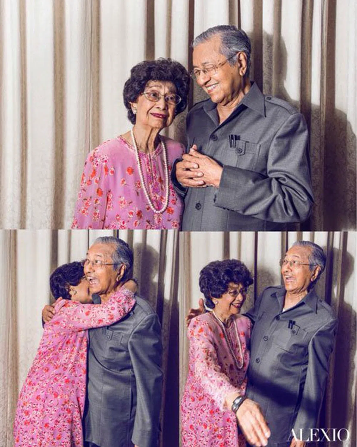  马哈迪夫妇的日常互动依然保持爱情的热度。（互联网） 