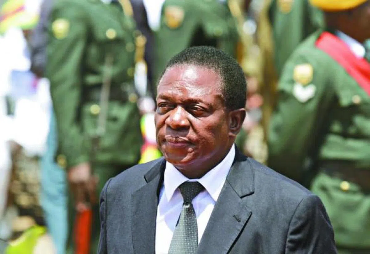  津巴布韦前副总统姆南加古瓦。（联合早报） 