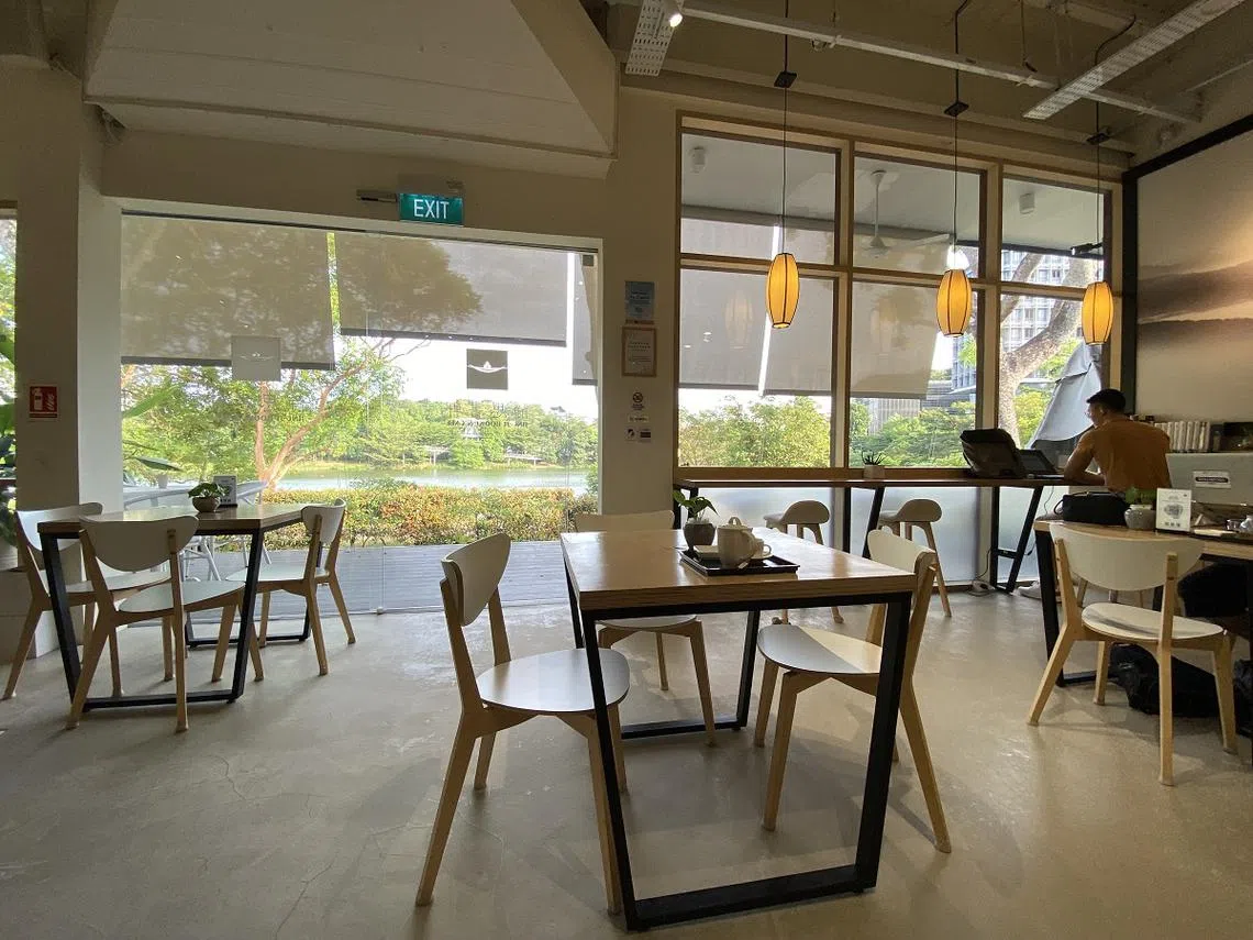 湖畔咖啡馆。（红蚂蚁摄）