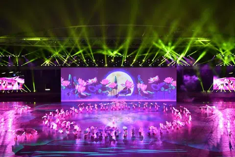 第31届东南亚运动会于5月12日在越南河内隆重开幕。（法新社）