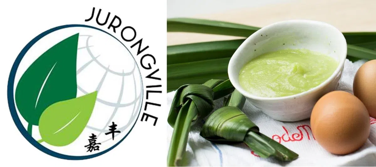  丰嘉中学的新校徽也同样结合了两所学校的主要元素，中英文名字都同时出现。红蚂蚁估计是肚子饿了吧，觉得校徽的颜色看上去也很像班兰咖椰……（红蚂蚁制图） 