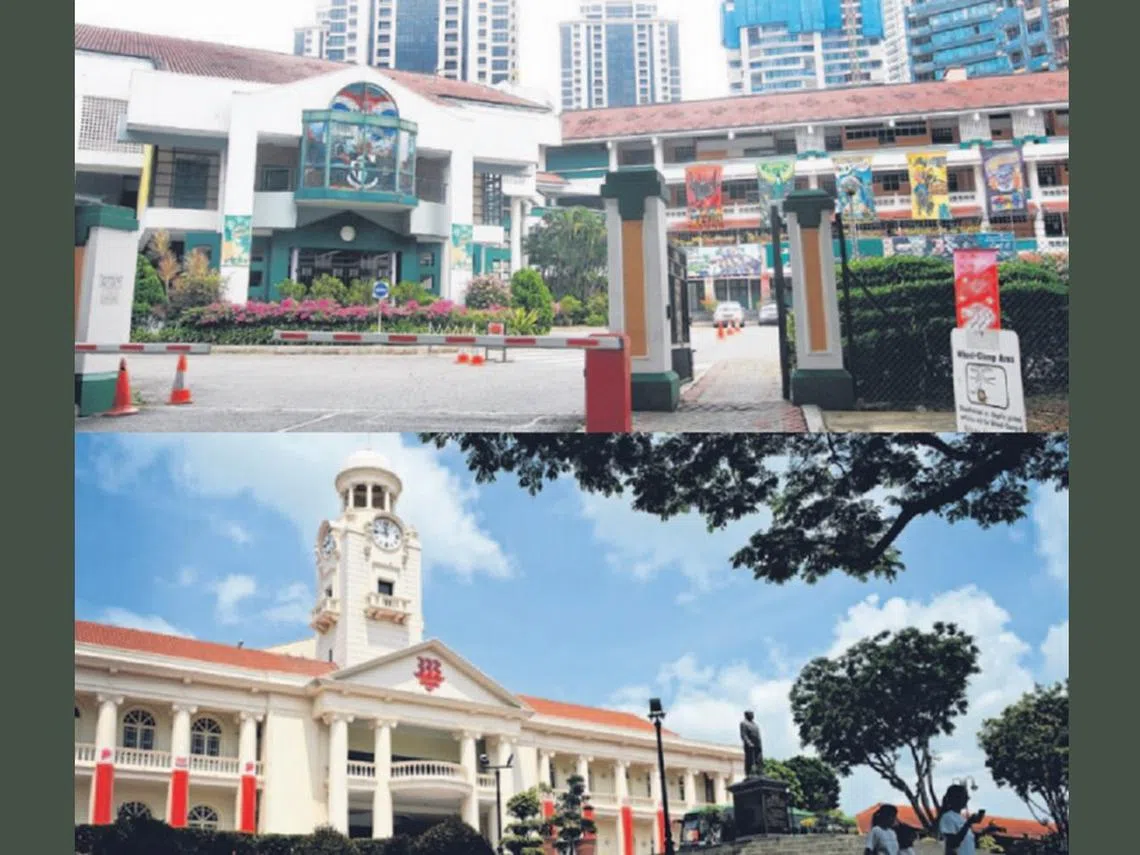 新加坡数一数二的名牌中学。（联合早报）