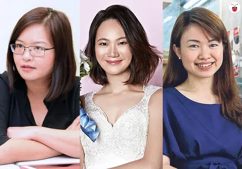 （左起）李丽连、佘雪玲和陈佩玲。（谢静怡制图）