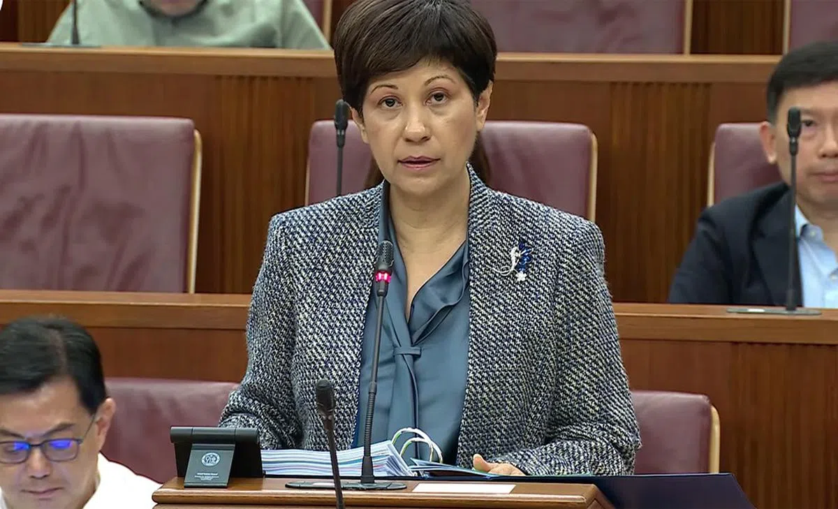 新加坡总理公署部长兼财政部及国家发展部第二部长英兰妮。（通讯及新闻部提供）