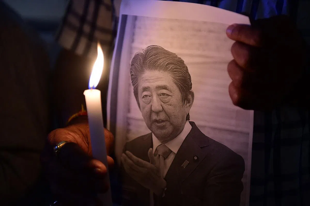 日本前首相安倍晋三7月8日遭刺杀。（法新社）