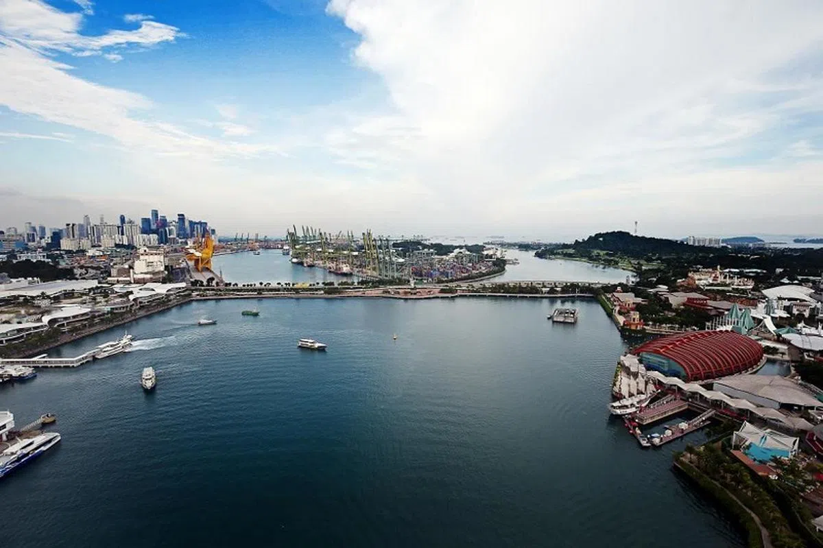  南部濒水地区覆盖我国南部海岸线30公里，从滨海东花园延伸至巴西班让。土地面积约2000公顷，是滨海湾的六倍，或相当于两个榜鹅。（联合早报） 