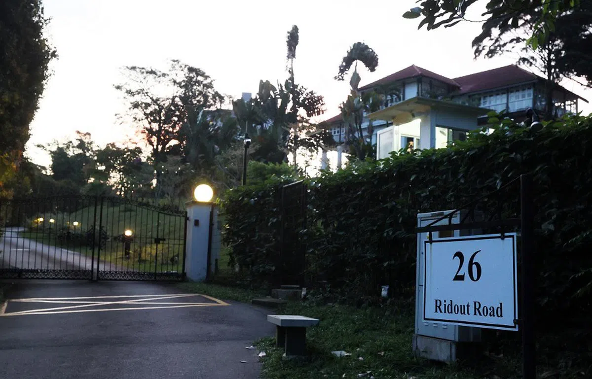内政兼律政部长尚穆根租住的莱道路26号洋房。（联合早报）
