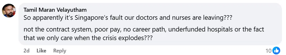 马国前部长要新加坡为聘请马国医护人员赔偿挨轰