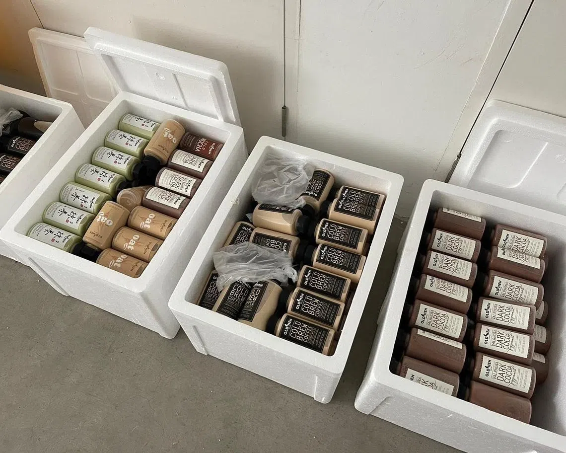 团购特色咖啡饮品。（Sengkang Group Buy面簿）