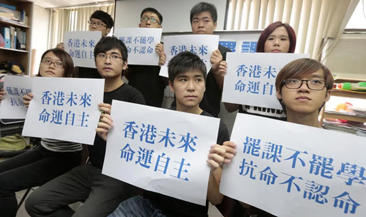  大学生是近年香港社运的核心参与者。（互联网） 