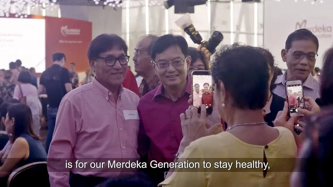 财政部长王瑞杰在由Gov.sg和财政部一同制作视频里勾勒新推出的“立国一代”配套的要旨。（视频截图）