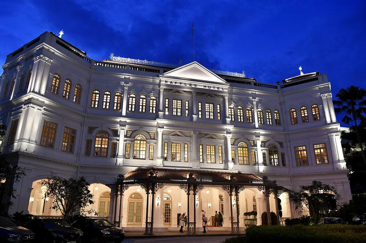 莱佛士酒店。（海峡时报）