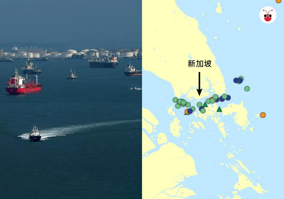 上周五至今已有6艘船只在新加坡海峡遭遇海盗。（海峡时报）