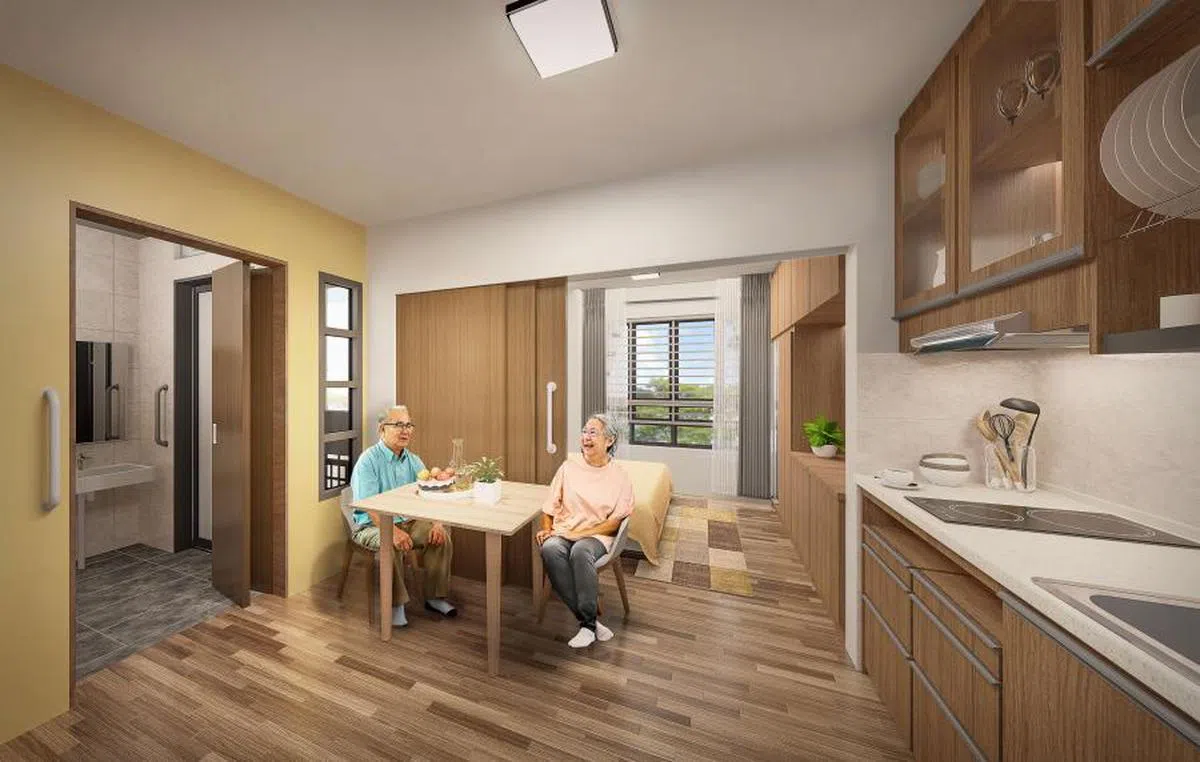 政府将推出更多社区关爱组屋。（建屋局）