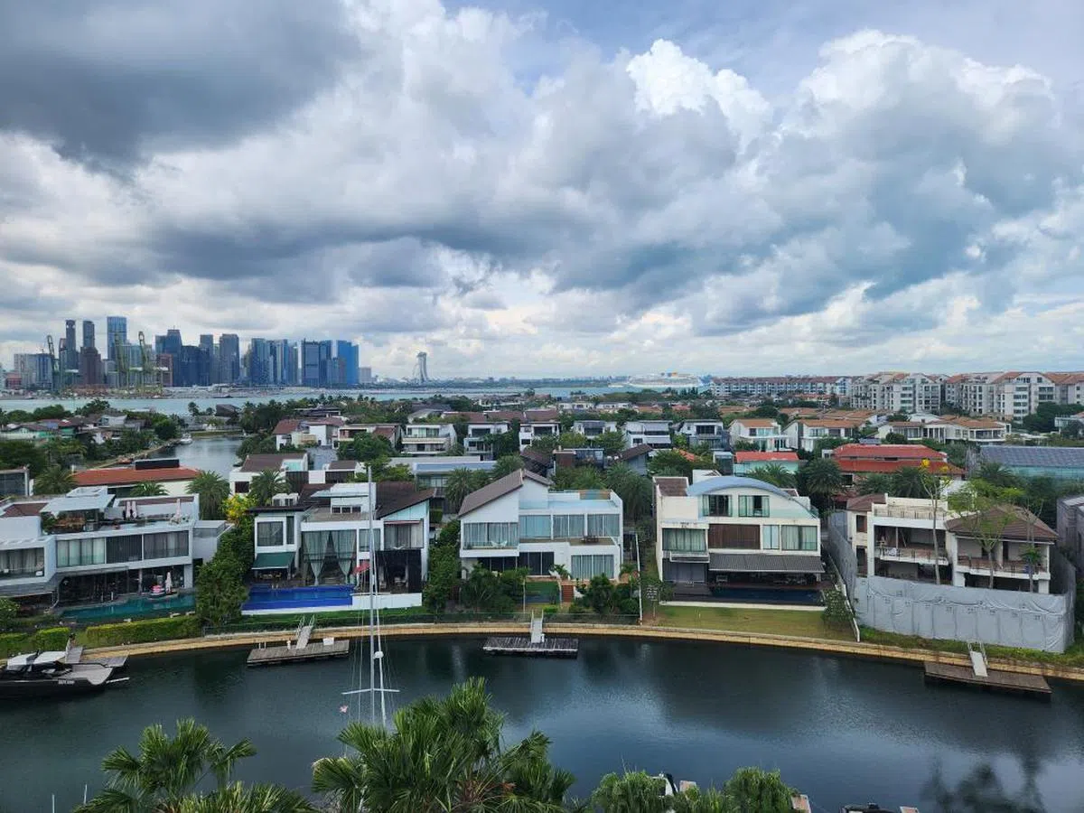 圣淘沙升涛湾（Sentosa Cove）豪宅。（海峡时报读者提供）