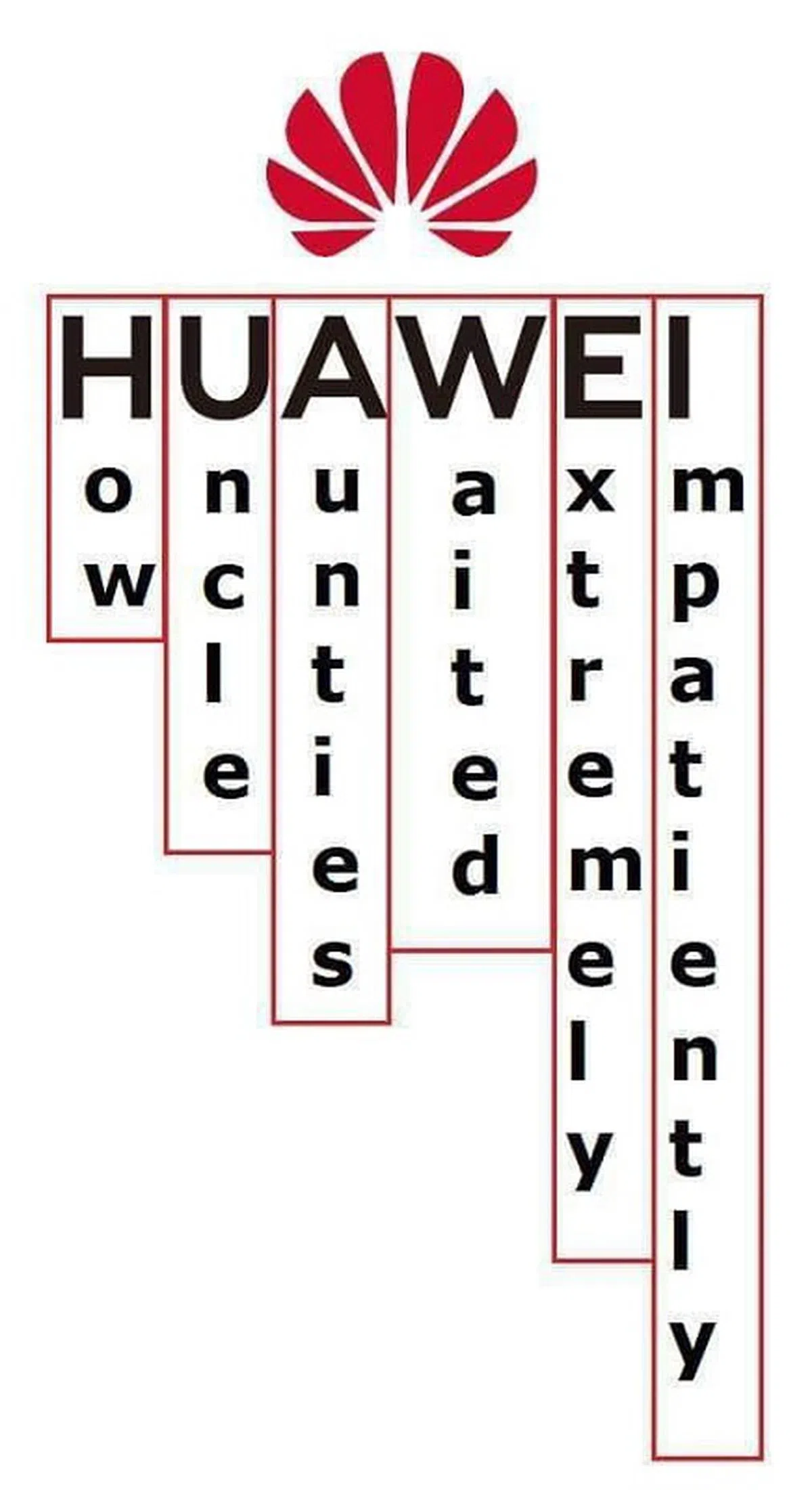  有网民调侃华为”Hua Wei”是“how uncle aunties waited extremely impatiently ”（安哥安娣怎么等到极度不耐烦）的英文缩写。（互联网） 