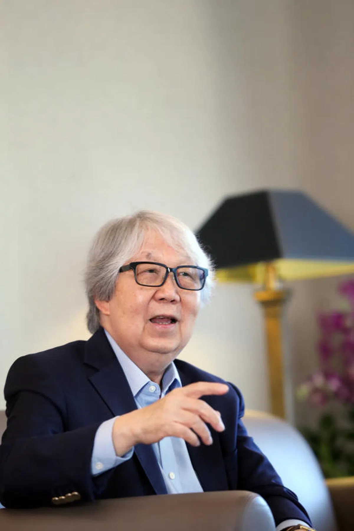 向来敢怒敢言的许通美教授。（联合早报） 