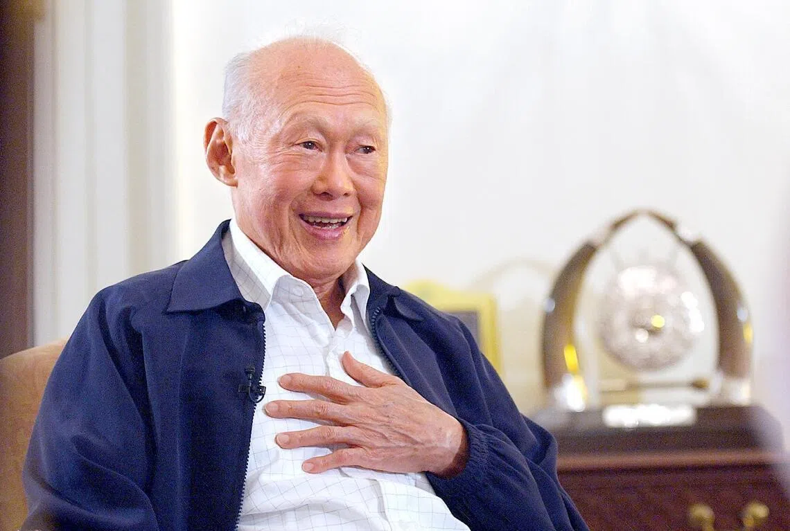 已故建国总理李光耀先生。