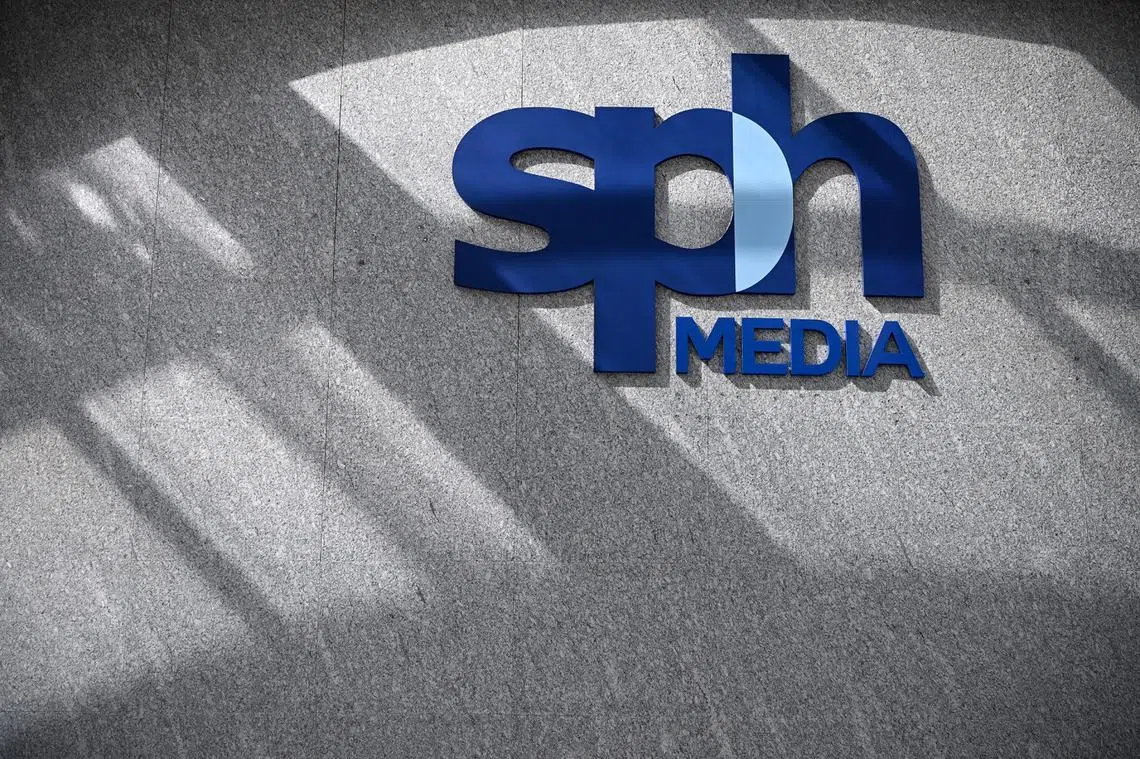 新报业媒体信托标志。（海峡时报）