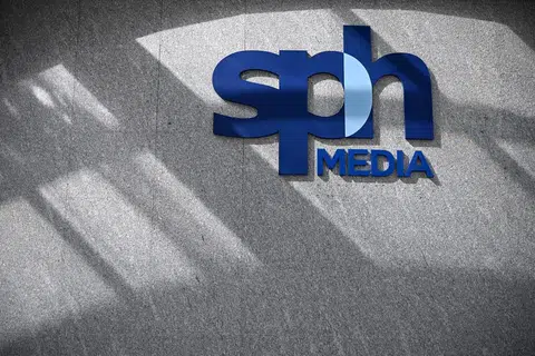 新报业媒体信托标志。（海峡时报）