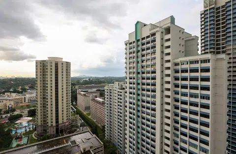 大巴窑组屋区。（联合早报） 